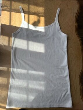 No Boundaries White Ribbed Camisole Tank